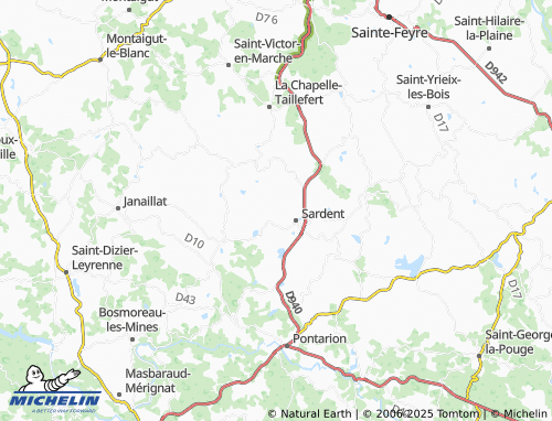 Mappa MICHELIN Le Mont de Sardent - ViaMichelin
