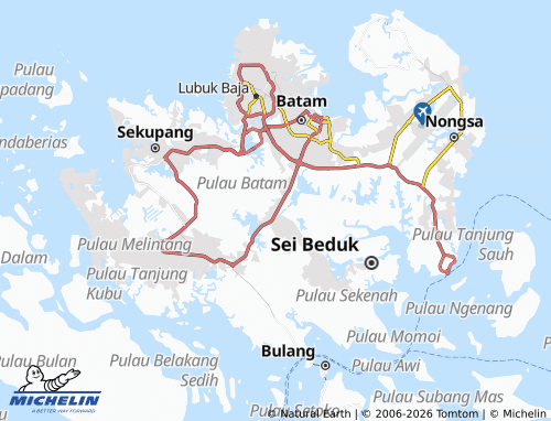 Mapa MICHELIN Muka Kuning - ViaMichelin