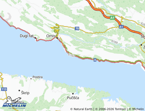 MICHELIN-Landkarte Stanići - ViaMichelin