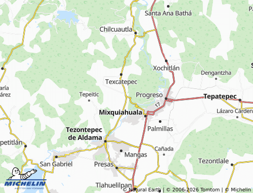 Carte MICHELIN Tunititlán - ViaMichelin