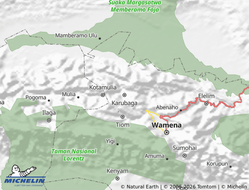 MICHELIN Tolikara map - ViaMichelin