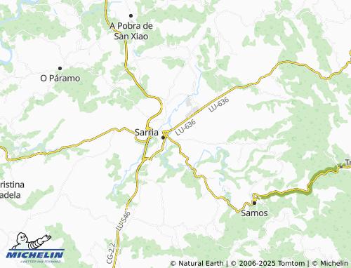 MICHELIN Vilar de Sarria (San Salvador) map - ViaMichelin