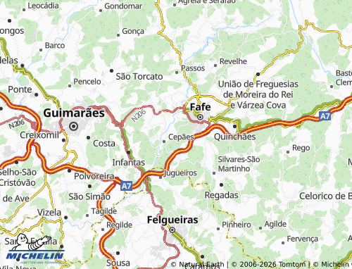 Mapa MICHELIN Carreira - ViaMichelin