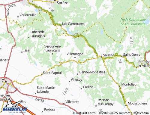MICHELIN Villemagne map - ViaMichelin