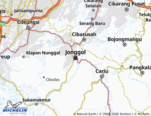 MICHELIN Jonggol map - ViaMichelin