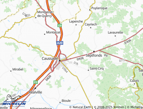 MICHELIN Monteils map - ViaMichelin