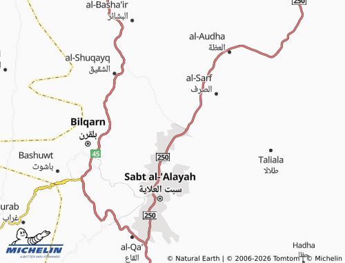 MICHELIN-Landkarte al-Rabwah - ViaMichelin