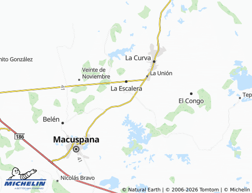Mapa MICHELIN 18 de Marzo, Benito Juárez - ViaMichelin