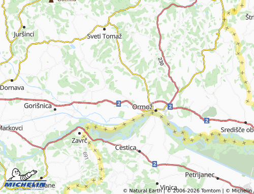 Carte MICHELIN Velika Nedelja - ViaMichelin