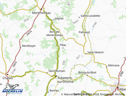 Mapa MICHELIN Pillac - ViaMichelin