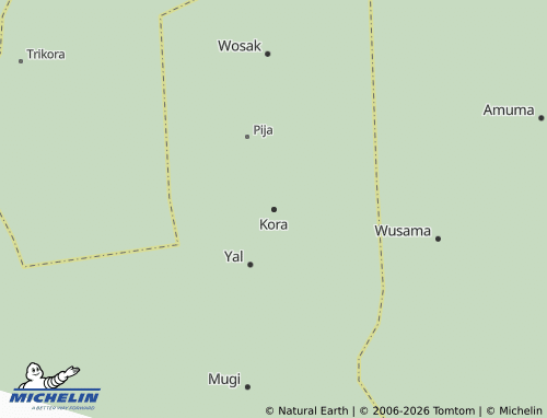 MICHELIN Kora map - ViaMichelin