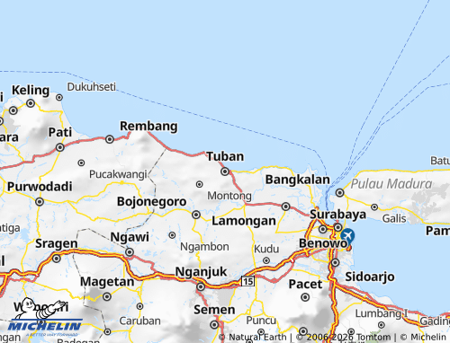 MICHELIN Tuban map - ViaMichelin