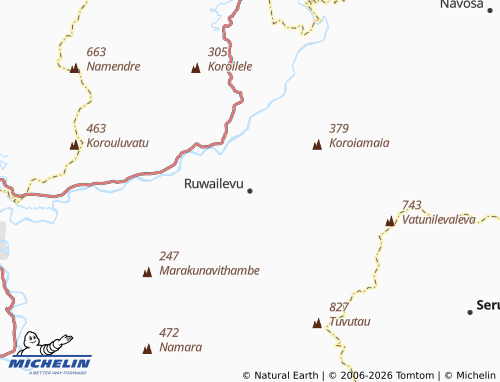 MICHELIN-Landkarte Ruwailevu - ViaMichelin