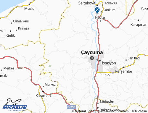 MICHELIN Güzelyaka map - ViaMichelin