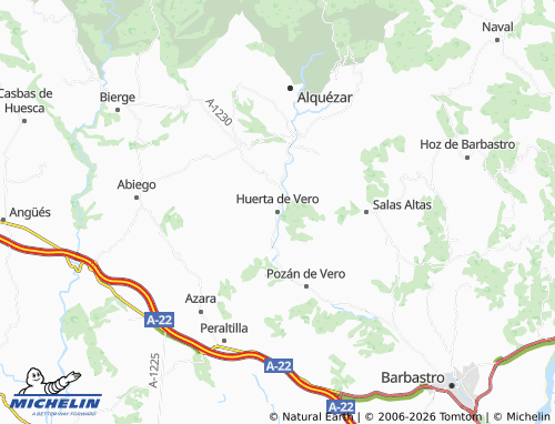 Kaart MICHELIN Huerta de Vero - ViaMichelin