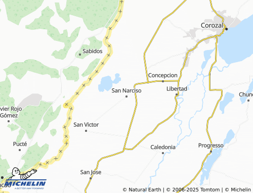 MICHELIN-Landkarte San Narciso - ViaMichelin