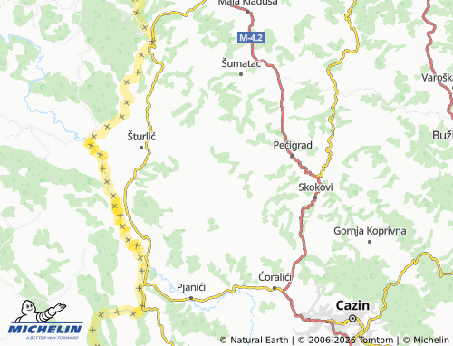 Mappa MICHELIN Liskovac - ViaMichelin
