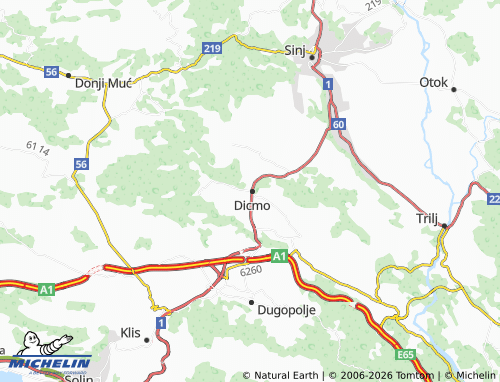 Mapa MICHELIN Kraj - ViaMichelin