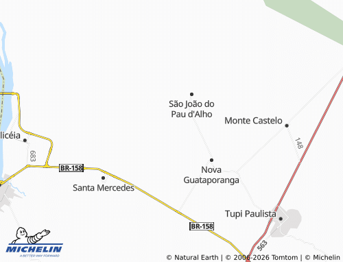 Mapa MICHELIN Terra Nova D'Oeste - ViaMichelin