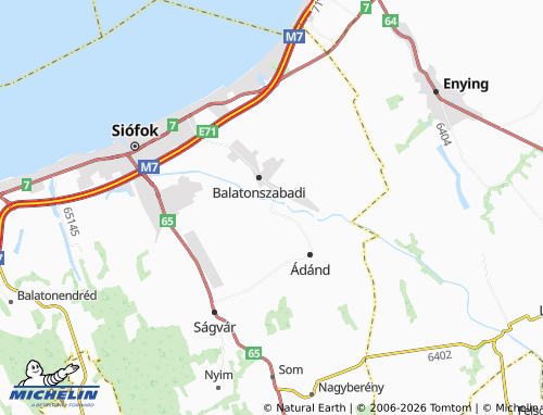 Mapa MICHELIN Siójut - ViaMichelin
