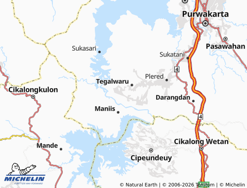 MICHELIN Sukahaji map - ViaMichelin