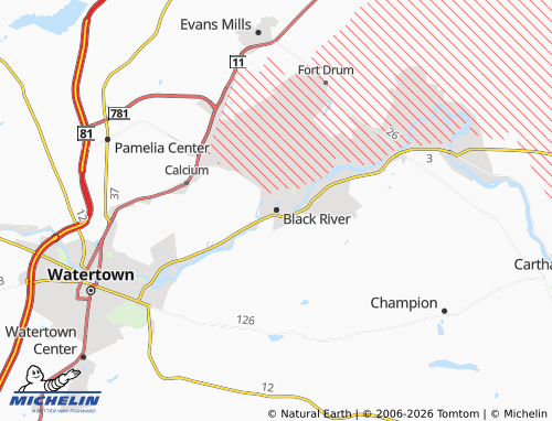 Mapa MICHELIN Black River - ViaMichelin