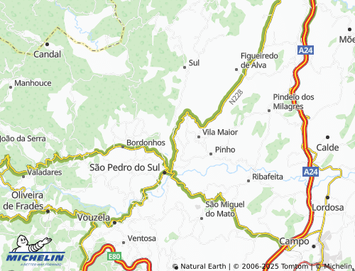 MICHELIN São Félix map - ViaMichelin