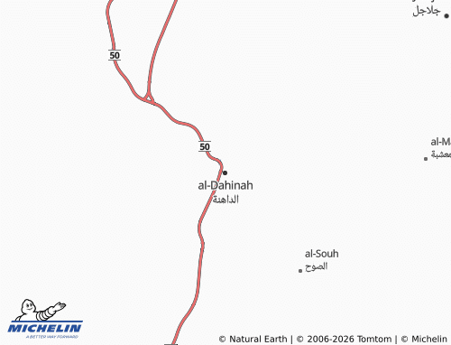MICHELIN-Landkarte al-Dahinah - ViaMichelin