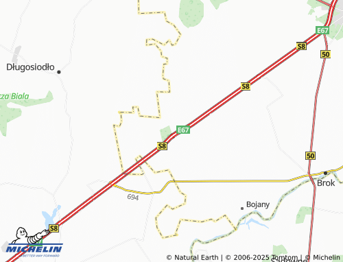 MICHELIN Dybki map - ViaMichelin