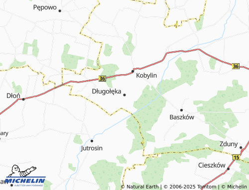 Kaart MICHELIN Długołęka - ViaMichelin