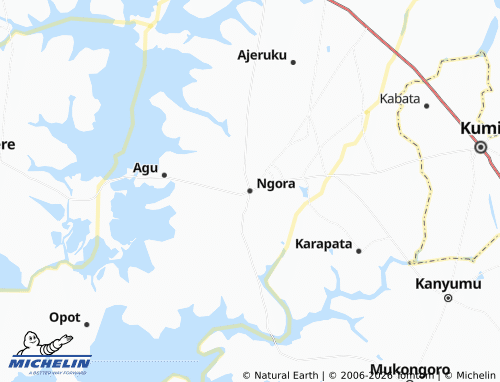MICHELIN-Landkarte Ngora - ViaMichelin