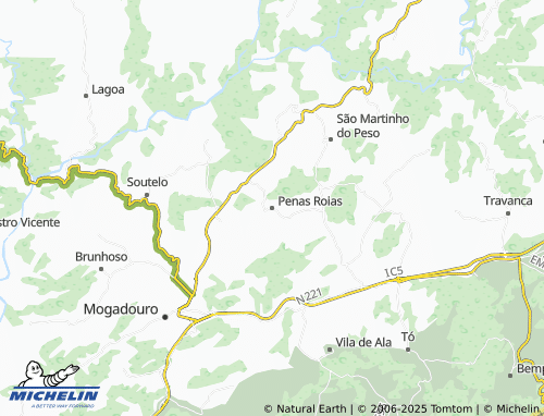 MICHELIN Penas Roias map - ViaMichelin