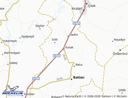 Mapa MICHELIN Konak - ViaMichelin