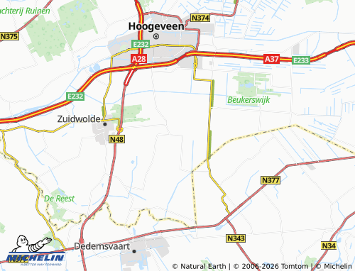 MICHELIN Kerkenveld map - ViaMichelin