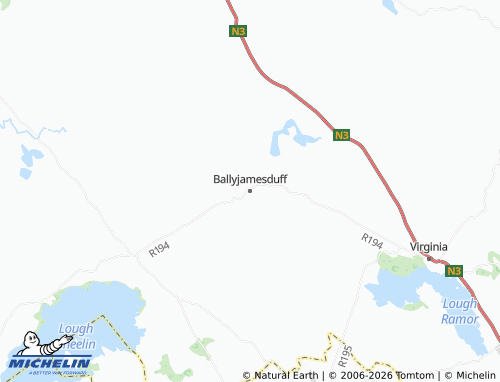 Carte MICHELIN Ballyjamesduff - ViaMichelin
