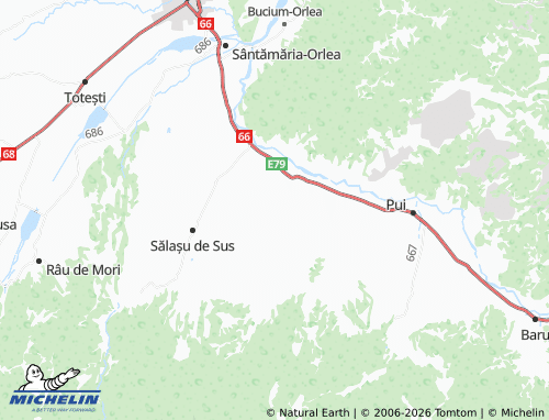 Mapa MICHELIN Râu Alb - ViaMichelin