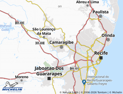 Carte MICHELIN Camaragibe - ViaMichelin