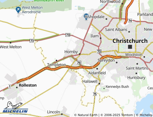 MICHELIN Hornby South map - ViaMichelin