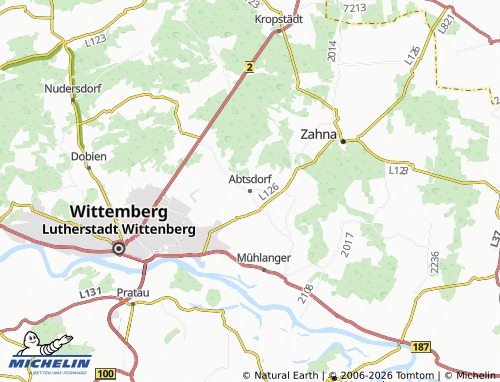 MICHELIN Abtsdorf map - ViaMichelin