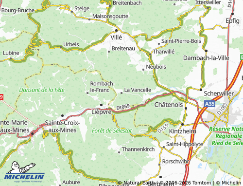 Mapa MICHELIN La Vancelle - ViaMichelin