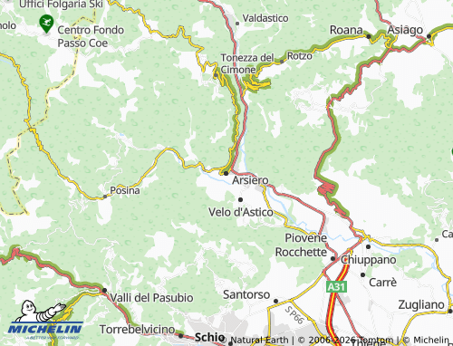 MICHELIN-Landkarte Arsiero - ViaMichelin