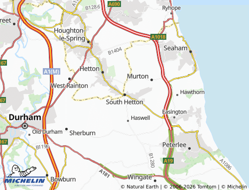 Carte MICHELIN South Hetton - ViaMichelin