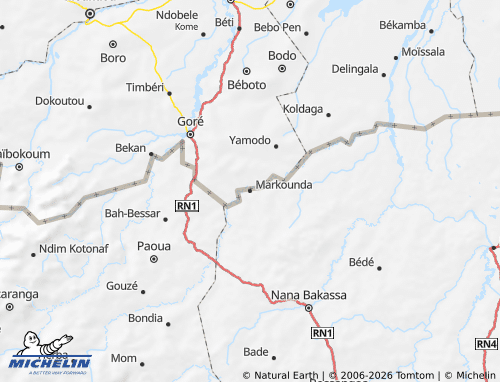 Mapa MICHELIN Markounda - ViaMichelin