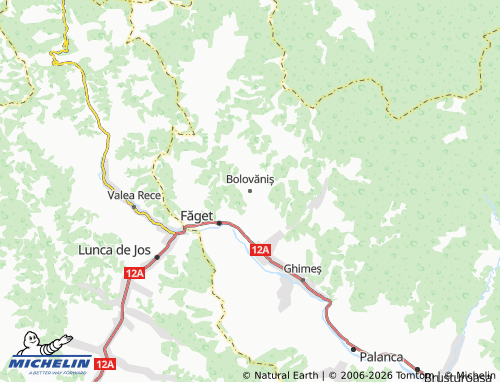 Mappa MICHELIN Bolovăniș - ViaMichelin