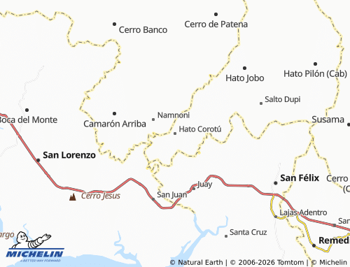 Carte MICHELIN Hato Corotú - ViaMichelin