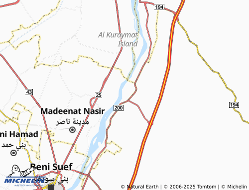 MICHELIN Gazirat Abo Saleh map - ViaMichelin