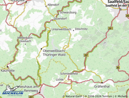 MICHELIN Meura map - ViaMichelin