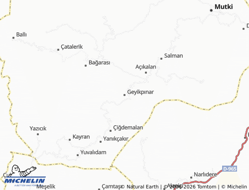 Mappa MICHELIN Geyikpınar - ViaMichelin