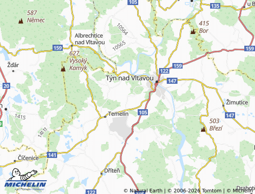 Kaart MICHELIN Bohunice - ViaMichelin