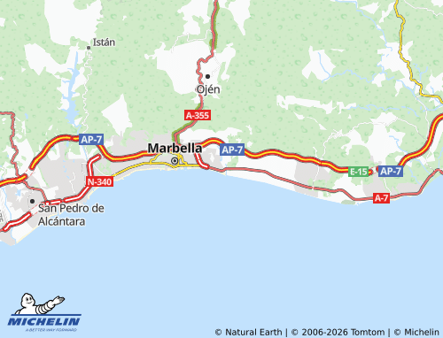 MICHELIN Incosol map - ViaMichelin